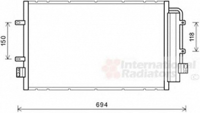 VAN WEZEL 28005127 -  Конденсатор, кондиционер